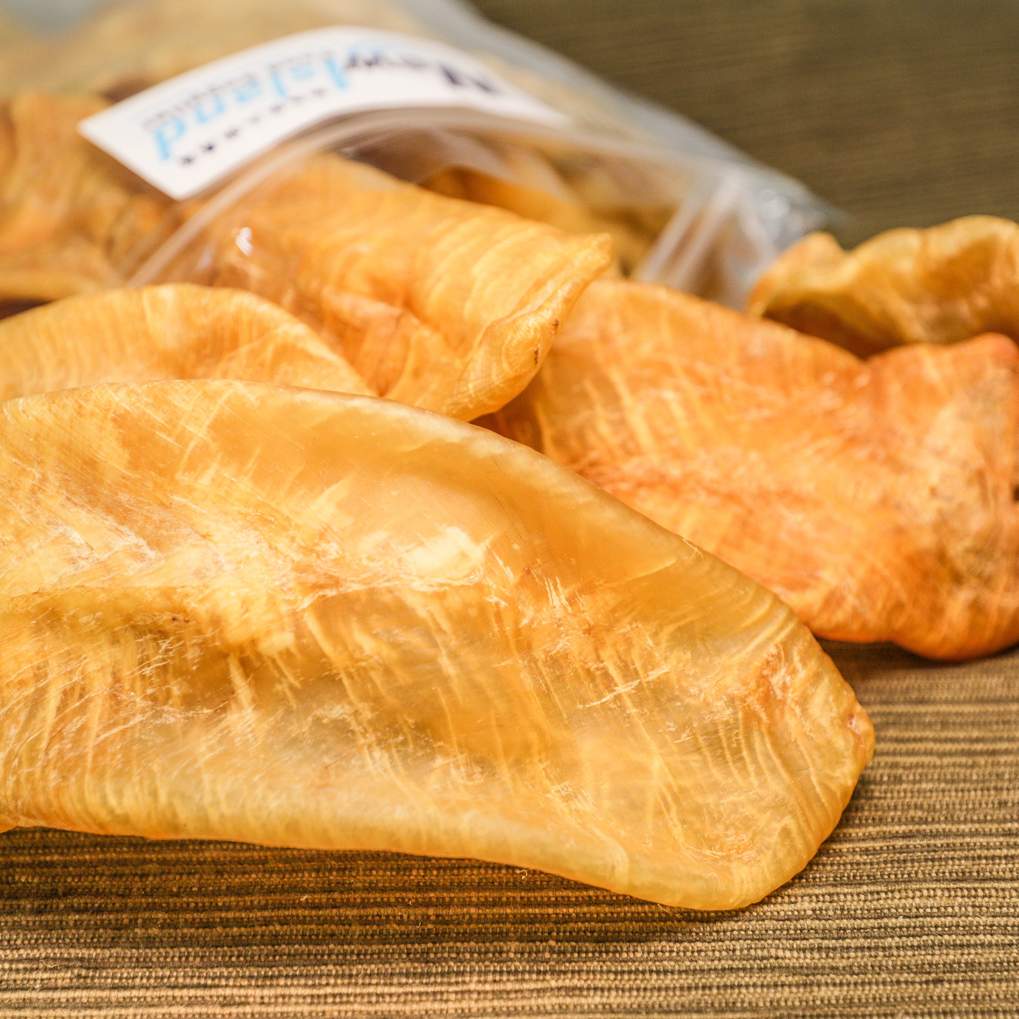 Fish Maw 鱼鳔 - Sea Bass Fish Maw 金目鲈鱼鳔 (500g/Pkt)